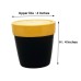 Black Yellow Ceramic Pot